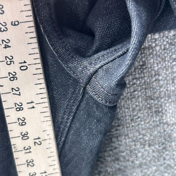 Volcom Jeans Mens 38 Black Vorta Slim Straight Medium Wash Classic Preppy - Picture 4 of 13